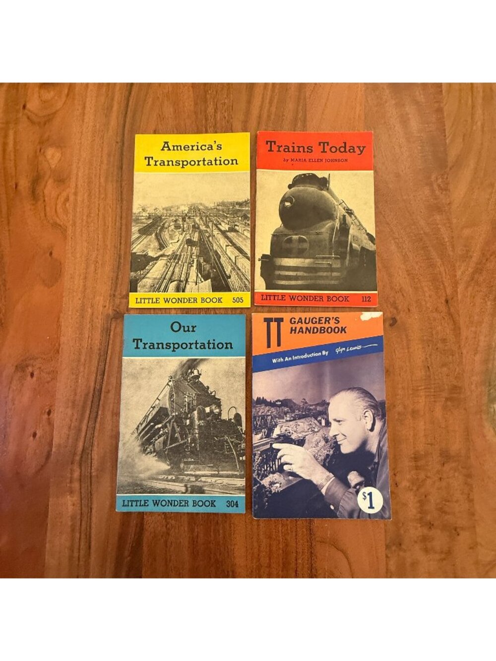 4 Vintage Toy Train & Railway Booklets 1939-1960 Our America's Transportation